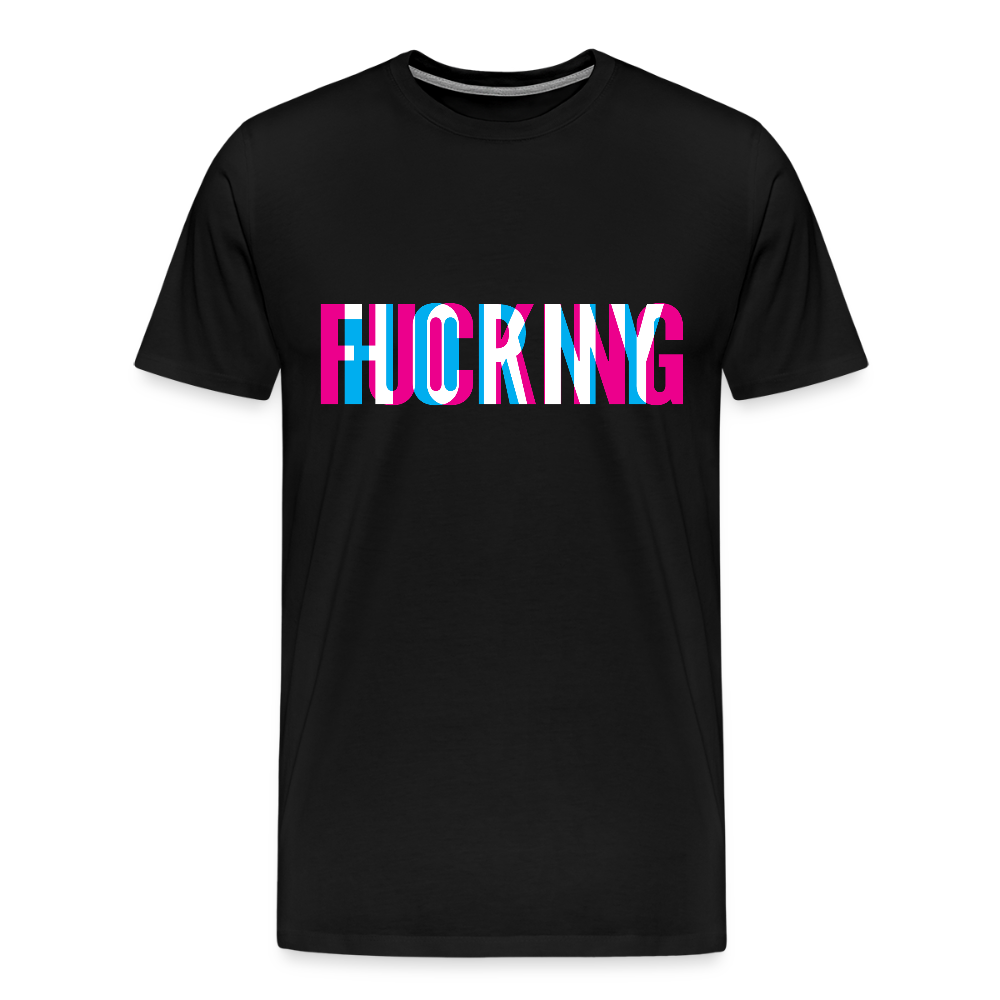 F*cking H*rny - Men's Premium T-Shirt - black