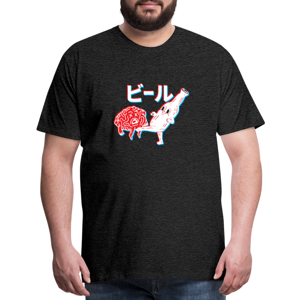 Beer Brain - Men's Premium T-Shirt - charcoal grey