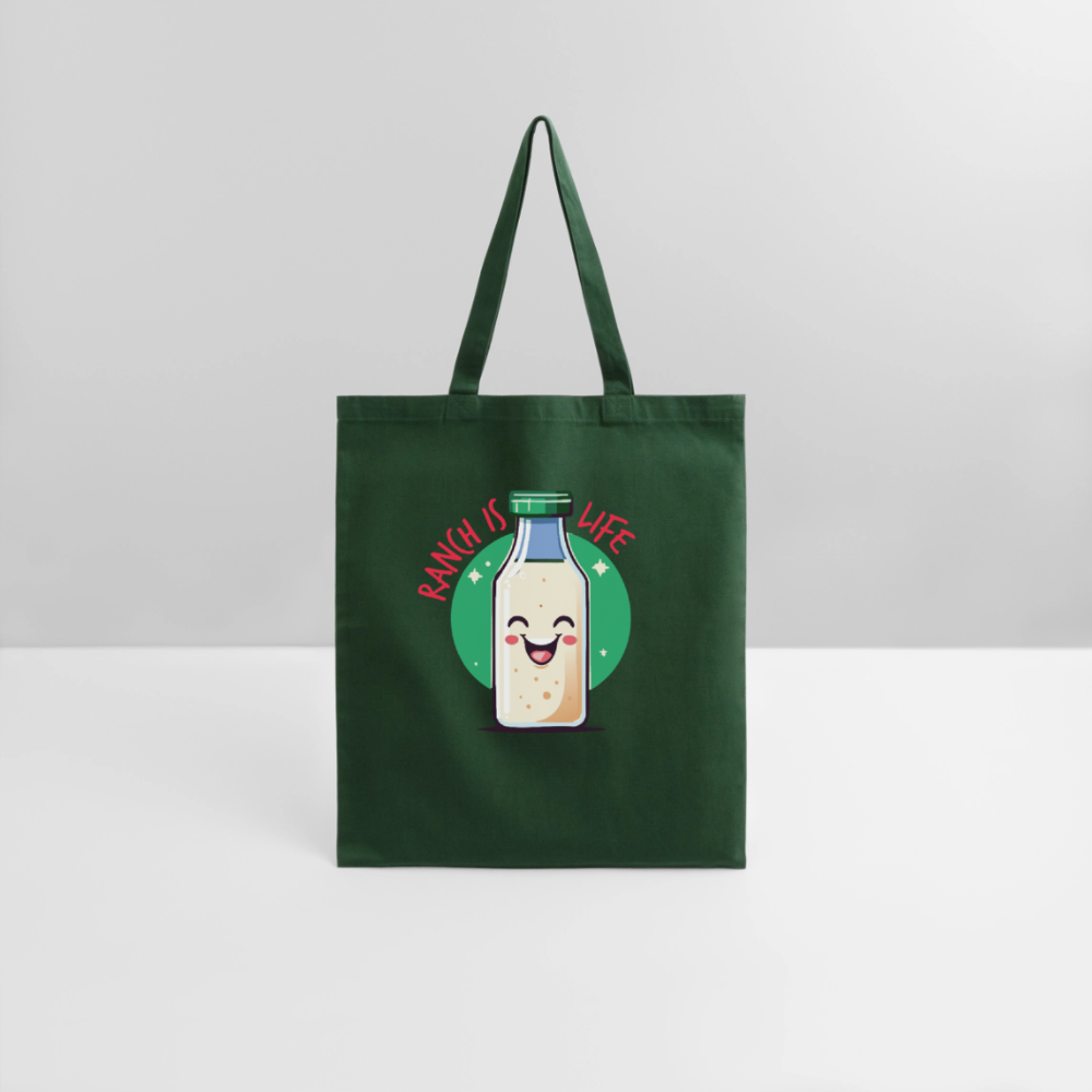 Ranch is Life Tote Bag - forest green