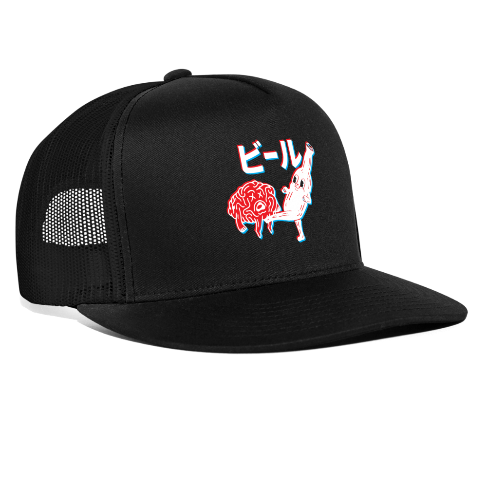 Beer Brain - Trucker Hat - black/black