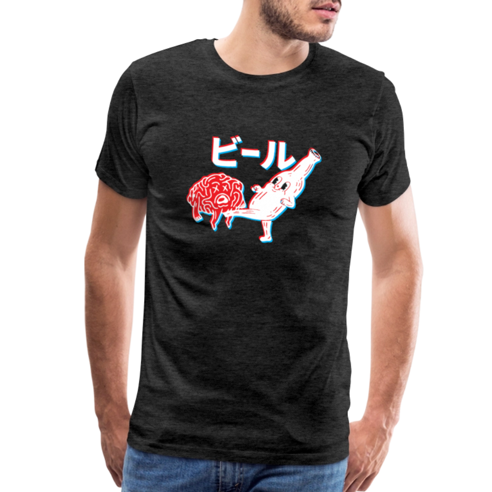 Beer Brain - Men's Premium T-Shirt - charcoal grey