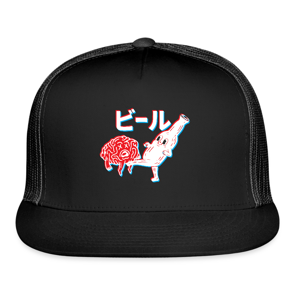 Beer Brain - Trucker Hat - black/black