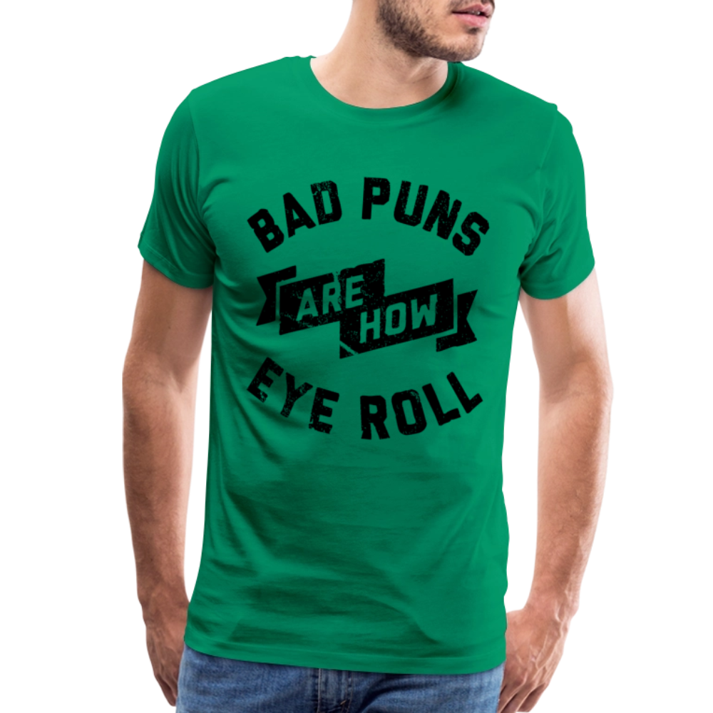 Bad Puns - Men's Premium T-Shirt - kelly green